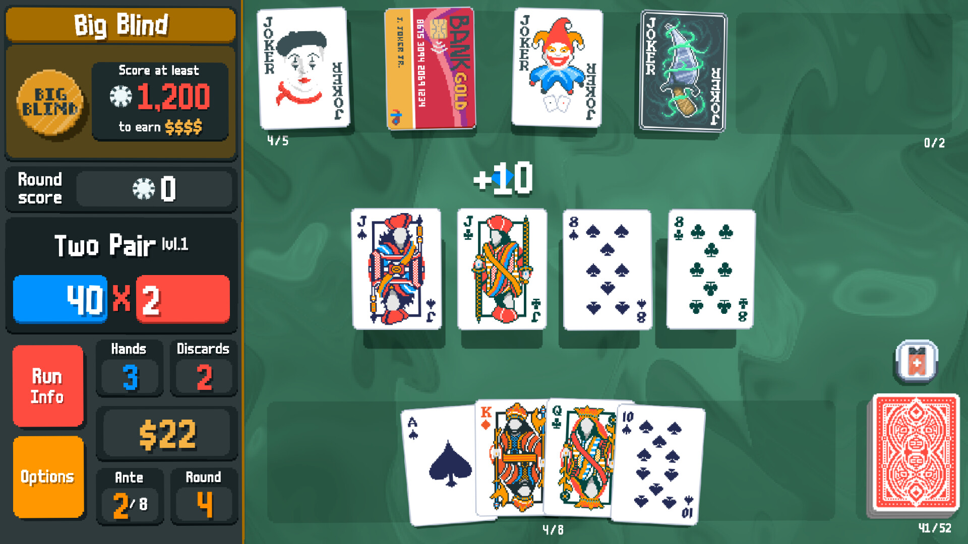 Screenshot of Balatro